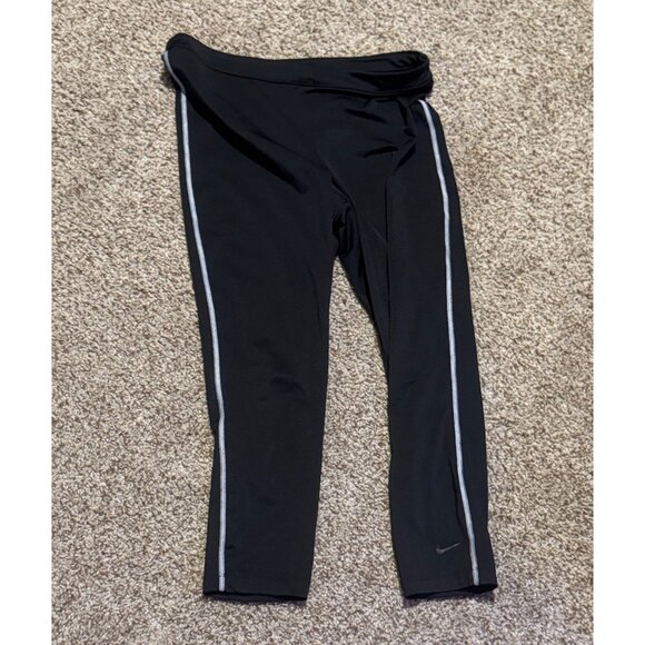 Nike Golf Tour Performance Dri Fit Black Capri Golf Tights - Picture 4 of 5